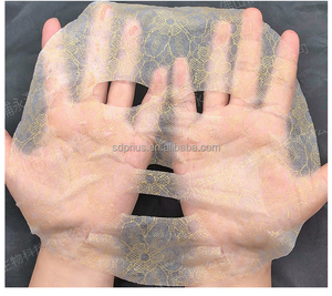 Materiale per Maschere Facciali Ecologico e Altamente Assorbente, Carta Stampata con Pizzo Dorato, Tessuto per Maschere Facciali Liofilizzate - Product Image 6