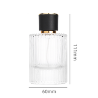 Nouveau Design 30 50 100 ml Unique Personnalisé Parfum Bouteille En Verre Vide Bouteille De Parfum De Luxe avec Boîte Emballage et Couvercle