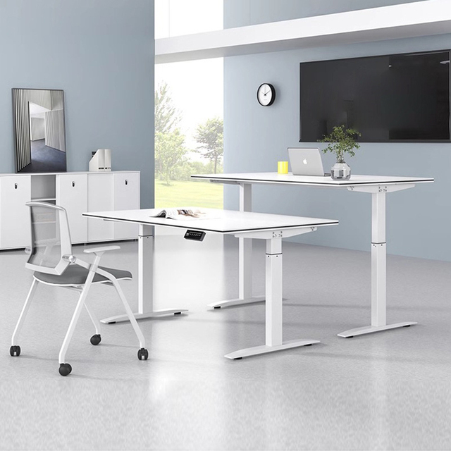Height Adjustable Standing Office Desk Lift Table Single Motor Standing Electric Adjustable Desk Gaming Desk Office Table