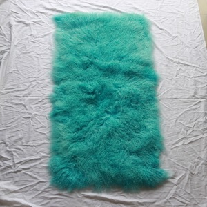 Curlyfur-alfombra de cordero tibetano Natural, manta de piel de <span class=keywords><strong>cabra</strong></span>, Color blanco, 60x120cm, plato de piel de cordero mongol - Product Image 5