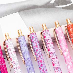 Bolígrafo de Metal con Diseño de Corazón Personalizado para el Día de San Valentín, Tinta Multicolor, Ideal para Estudiantes y Regalos Promocionales - Product Image 2