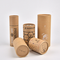 Tubes Cylindriques Ronds d'Emballage Biodégradables Personnalisés pour Échantillons – Boîte en Papier et Carton Kraft