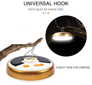 Lámpara LED para Camping UFO, Recargable por USB y Energía <span class=keywords><strong>Solar</strong></span>, Linterna para Tienda de Campaña con Adsorción Magnética, Lámpara Colgante para Senderismo y Pesca al Aire Libre - Product Image 5