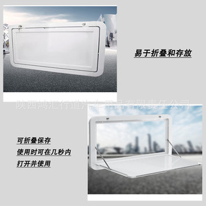External Folding <b>Table</b> Aluminum Alloy <b>Wall</b> <b>Mounted</b> RV <b>DINING</b> <b>Table</b> With Lockable Shelf For Outdoor Use - Product Image 2