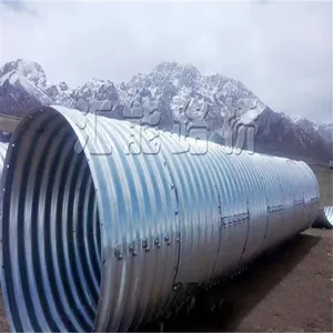 Half Circle Assembly Corrugated Galvanized Steel Arch Tunnel Culvert Pipe Fittings Product