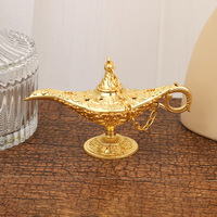Lampe magique d'Aladdin, nouvelle taille extra-petite 12*6.8, lanterne à vœux en métal, ornement artistique