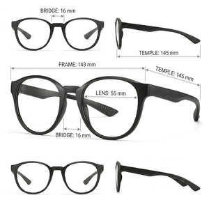 Gafas Cuadradas Anti Luz Azul, Diseño 2026, para Hombre y Mujer, para Estudio, Trabajo Remoto y Uso de Pantalla, Opción TR90 K504-15, Listas para Enviar - Product Image 3