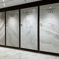 Meubles de salle à manger, dalle en pierre frittée, 3200 x 1600, comptoir en porcelaine, aspect béton veiné noir, finition mate, carrelage en pierre frittée
