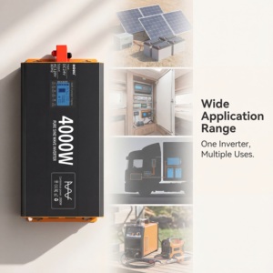 Convertidor <span class=keywords><strong>Inversor</strong></span> de Corriente para Coche ETL de 12 Voltios CC a CA, <span class=keywords><strong>Inversor</strong></span> de Energía Fuera de la Red de 4000 W para Aire Acondicionado - Product Image 5