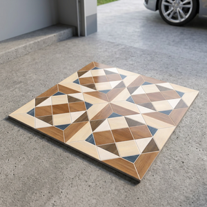 Carreaux de sol en porcelaine émaillée numérique robustes de 400x400mm pour parkings commerciaux, usage extérieur, Inde - Product Image 6