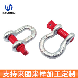 Manille à ressort de style américain 300 kN avec goupille à vis, crochet en métal forgé robuste - Product Image 3