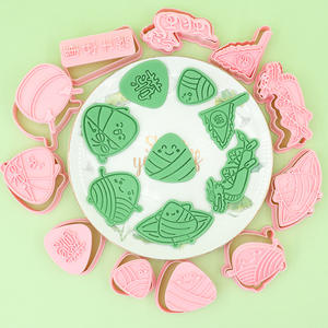 <span class=keywords><strong>Moule</strong></span> à biscuits Zongzi pour la fête des bateaux-dragons, <span class=keywords><strong>moule</strong></span> à découpe 3D, <span class=keywords><strong>moule</strong></span> à biscuits artisanal, fondant, outil de simulation de pâtisserie - Product Image 4