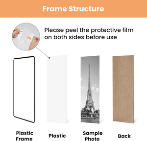 Cadre d'affiche simple HOMCO avec couverture avant polie Décoration intérieure de grande taille comprenant un cadre d'affiche A3 A4 50x70 - Product Image 4