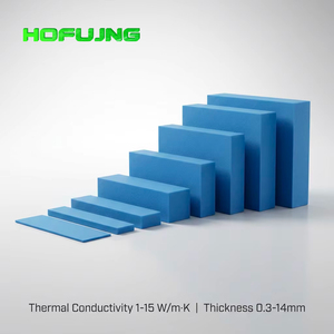 Plaque thermique en silicone découpée à l'emporte-pièce pour dissipation de chaleur, coussinet thermique en gel de 2 mm, transfert thermique 40x40mm, feuille thermique extrême en rouleau - Product Image 1