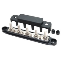 12V 300A barre omnibus 5 goujons M8 bornier à ressort bloc de Distribution d'alimentation couvercle de bloc de jonction de batterie marine automobile