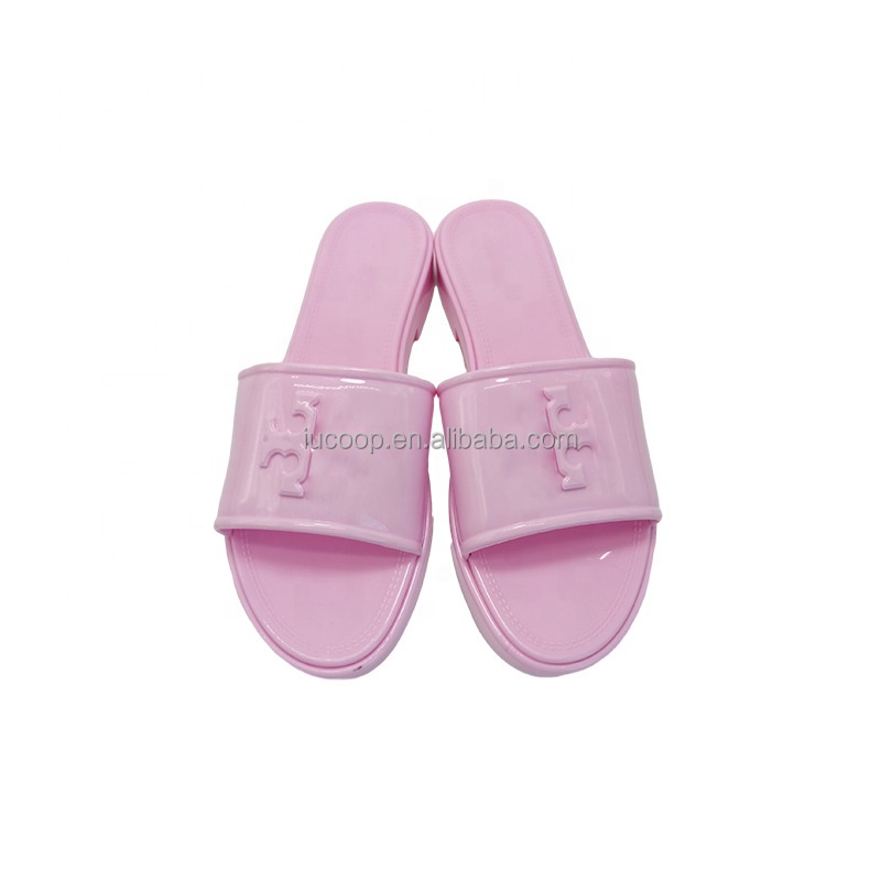 Chanclas de lujo para sandalias de playa para mujer, sandalias de gelatina, zapatillas de mujer, Sandalias planas TB de gelatina con fondo grueso