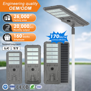 New Product Light Control Ip65 Waterproof 150 200 300 <strong>Watt</strong> All in One Road LED <strong>Solar</strong> Street Lamp - Product Image 1
