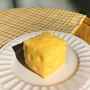 Juguete Antiestrés de Queso Simulado, 10cm 6cm 7cm, de Rebote Lento, Moldeable, de TPR, para Niños y Adultos - Product Image 4