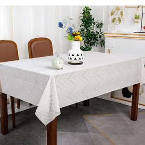 Di lusso di alta qualità 5D goffrato pizzo in plastica copertura della tavola in PVC tovaglia con motivo floreale per matrimoni banchetti uso domestico - Product Image 4