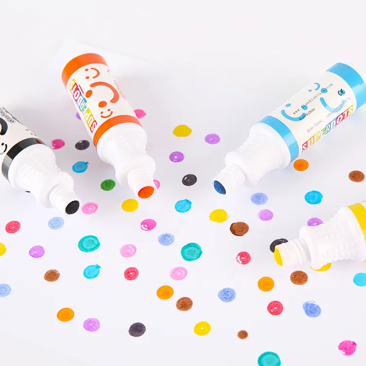Preschool washable dot markers kids painting toys art daubers 1.5 oz custom dot markers drawing toys for dummies