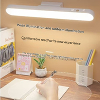 Lampe de table LED rechargeable pour l'étude, luminosité réglable, utilisation à la maison et au bureau