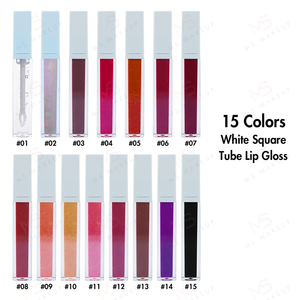 2021 New <span class=keywords><strong>Gloss</strong></span> Vendors15 Màu Sắc Trắng Vuông Ống <span class=keywords><strong>Glitter</strong></span> Vegan Lipgloss Glossy Logo Tùy Chỉnh Nhãn Hiệu Riêng <span class=keywords><strong>Lip</strong></span> <span class=keywords><strong>Gloss</strong></span> - Product Image 6