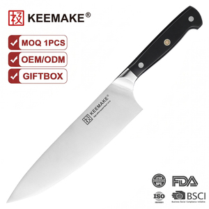 Coltello da Chef KEEMAKE in Acciaio Tedesco ad Alto Contenuto di Carbonio 1.4116, Ultra Affilato, Coltello da Cucina Giapponese con Manico in ABS, Confezione Regalo - Product Image 1