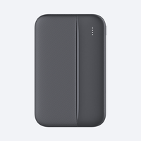 OEM 22,5W Charge rapide Haute capacité 5000mAh Batterie externe ABS Li-Polymère Ultra compacte Taille carte Chargeur portable Double USB Type-C