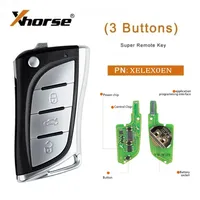 Xhorse 슈퍼 리모트 키 XT27A 칩 XEB520EN XEDS01EN XEFO01EN XEKF20EN XKF21EN XELEX0EN XEMQB1EN 글로벌 버전 플라스틱 키