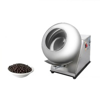 Machine de dragage et de polissage automatique commerciale de petite taille pour l'industrie alimentaire, pour le chocolat, les amandes, les noix et le sucre