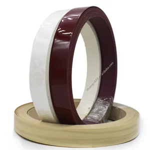 the 2021 High quality Solid/Wood/3D/high gloss PVC/ABS/Acrylic Furniture edge banding tape 2mm colors Kitchen Cabinet PVC EDGE