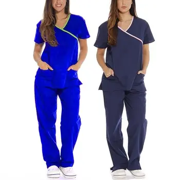 2021 Nieuwe Collectie Aangepaste Ziekenhuis Artsen Uniform Medische Scrub Pak Met Pocket