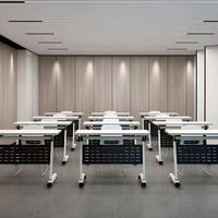 Tables longues pour salles de conférence, tables de formation pliantes pour établissements, avec plateau épaissi et pieds en acier renforcés