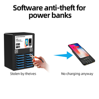 Partage de la batterie externe Qr Code Stand Blue Meituan Affichage de table Hopeyear 2024 Système de location PowerBank partagé