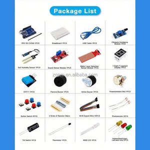 Kit de Componentes UNO R3 Base Combo con Placa de Pruebas de 400 Puntos, Kit de Aprendizaje para Principiantes con Arduino UNO - Product Image 4