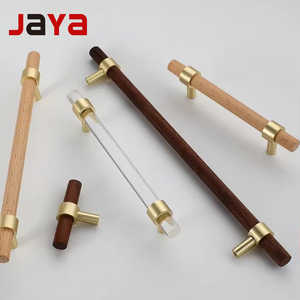 Jaya Gỗ Tủ Xử Lý Vàng Brass Tủ Phần Cứng Rõ Ràng Ngăn Kéo Kéo/Rõ Ràng Tủ Kéo Cho Đồ Nội Thất Nhà Bếp Tay Nắm Cửa - Product Image 1