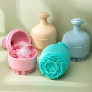 Rodillo de silicona para hielo, moldes faciales de silicona para hielo, para quemaduras solares en los ojos, alivia el enrojecimiento y la hinchazón, cepillo de limpieza. - Product Image 1