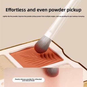 Juego de 10 Brochas para Difuminar Sombras de Ojos, con Mango de Plástico y Fibra Sintética, Duraderas, Respetuosas con la Piel, con Logotipo Personalizado - Product Image 4