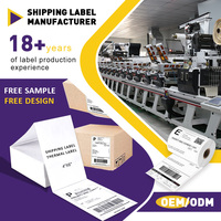 Autocollant adhésif Premium Thermal a6 4x6 Étiquettes d'expédition pour emballage