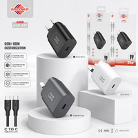 Kabel Charger Cepat Universal Berkualitas Tinggi Custom PD 25W 3A Tipe-C Anti Api Colokan Argentina 100-240V 0.6A Input Kotak Warna