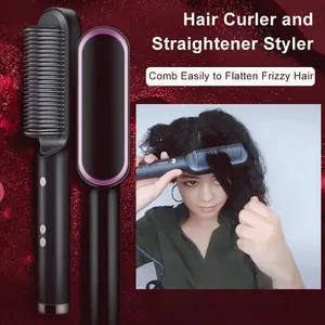 Elektrikli tarak saç düzleştirici sıcak satış Ptc isıtma saç düzleştirici fırça