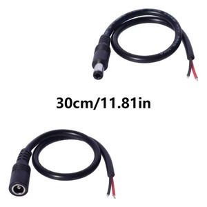 Enchufe macho DC6330 a Cable de extremo abierto 6,3mm x 3,0mm enchufe DC6330 Cable de coletas de alimentación para reparación de fuente de alimentación de Ordenador 1 pie - Product Image 1