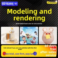Services de modélisation 3D, conception de produits, modèles imprimables en 3D, modèles personnalisés, travail 3ds Max C4D, Rhino, rendu d'effets graphiques, Chine, graphiques multimédias