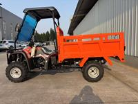 Camion benne tout-terrain 275CC, moteur essence 17HP, 4x4, avec treuil hydraulique et protection solaire