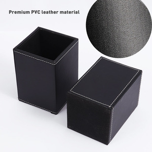 Lot de fournitures de bureau professionnelles en gros : Grande trousse de papeterie carrée en PVC et cuir pour l'école et le bureau - Product Image 3