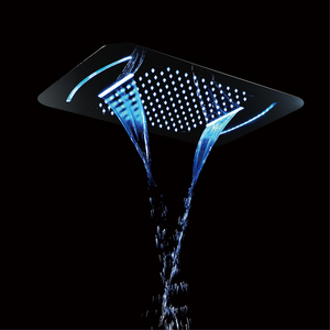 Pommeau <span class=keywords><strong>de</strong></span> <span class=keywords><strong>douche</strong></span> LED <span class=keywords><strong>de</strong></span> luxe encastrable au <span class=keywords><strong>plafond</strong></span>, avec télécommande, effet pluie et cascade, pour salle <span class=keywords><strong>de</strong></span> bain, haute qualité - Product Image 2