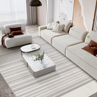 Tapis en nylon de style nordique motif de tapis de salon tufté imprimé pour la cuisine salle à manger utiliser le logo