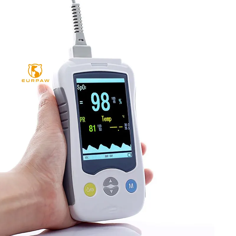 EURPAW Veterinary pulse oximeters hand held pulse oximeters veterinary pet finger clip pulse oxygen saturation monitors