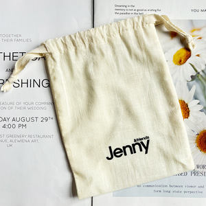 Borsa <span class=keywords><strong>con</strong></span> coulisse in cotone di bambù stampata personalizzata Eco Friendly sacchetto promozionale per imballaggio regalo <span class=keywords><strong>con</strong></span> Logo - Product Image 4