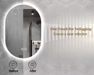 High Quality Arch Oval LED <strong>Mirror</strong> Salon Makeup Bedroom Ceiling Hotel Room Home-stay <strong>Hanging</strong> <strong>Mirror</strong> - Product Image 4